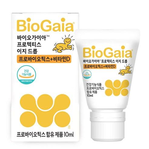 바이오가이아 프로텍티스 이지드롭 프로바이오틱스 + 비타민 D 영양제, 10ml, 1개 - 유산균 | 쿠팡