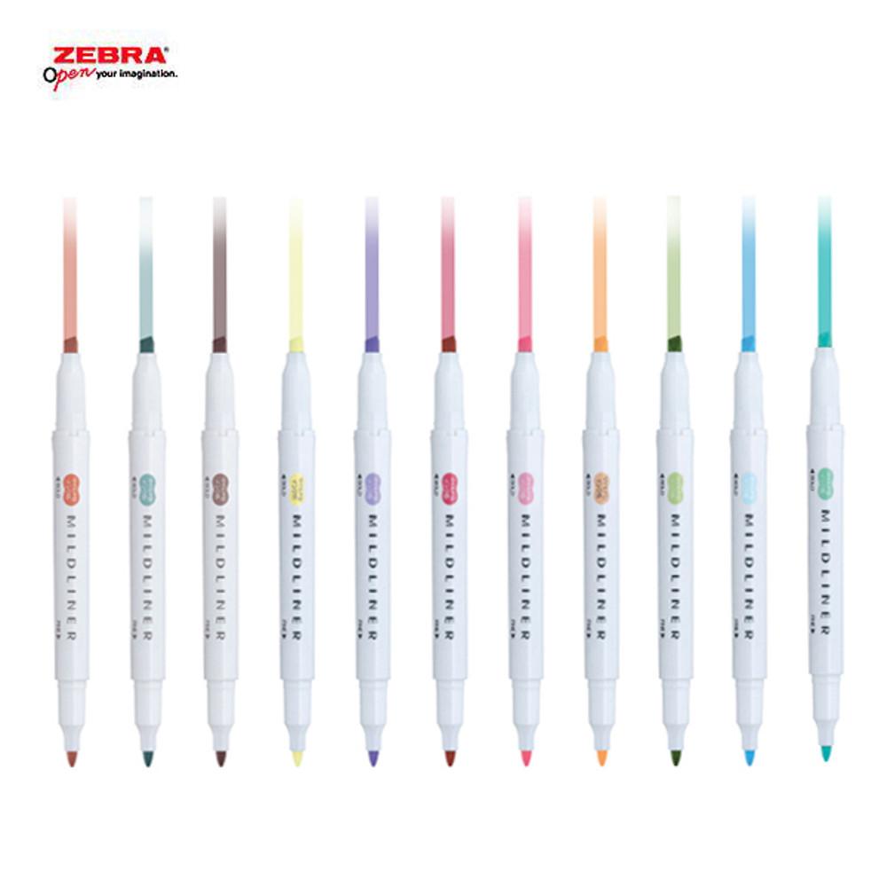 ZEBRA 제브라 마일드라이너 트윈 형광펜 /양면 소프트