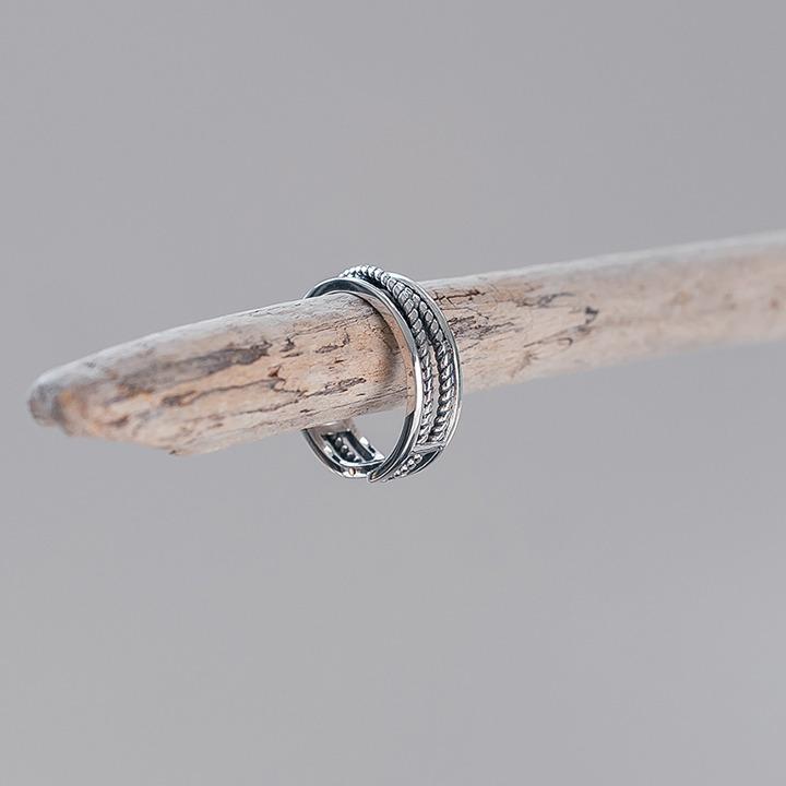 [925 Silver] 교차 로프 실버 반지 보넥도 태산 리우 보이넥스트 도어 BOYNEXTDOOR