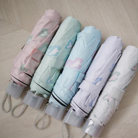 하트 레오파드 파스텔 UV차단 암막3단 20대 양산 우산 우양산 5color