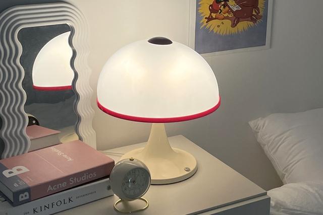 LED 레트로 아크릴 머쉬룸 무드등 조명(3단색변경/밝기조절)