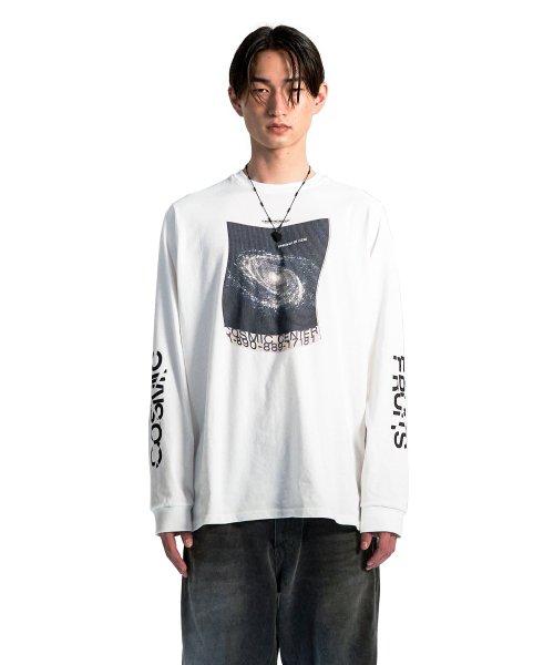 COSMIC CENTER LS TEE IVORY