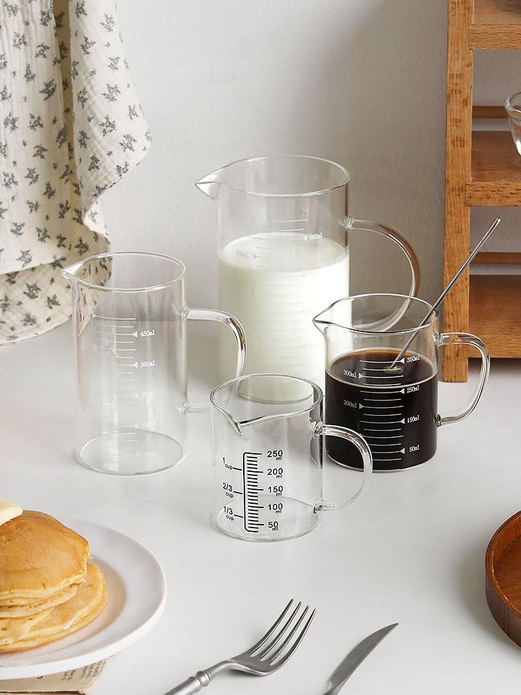 MR 플레르 내열유리 비커 계량컵 홈베이킹 가벼운계량컵 250ml