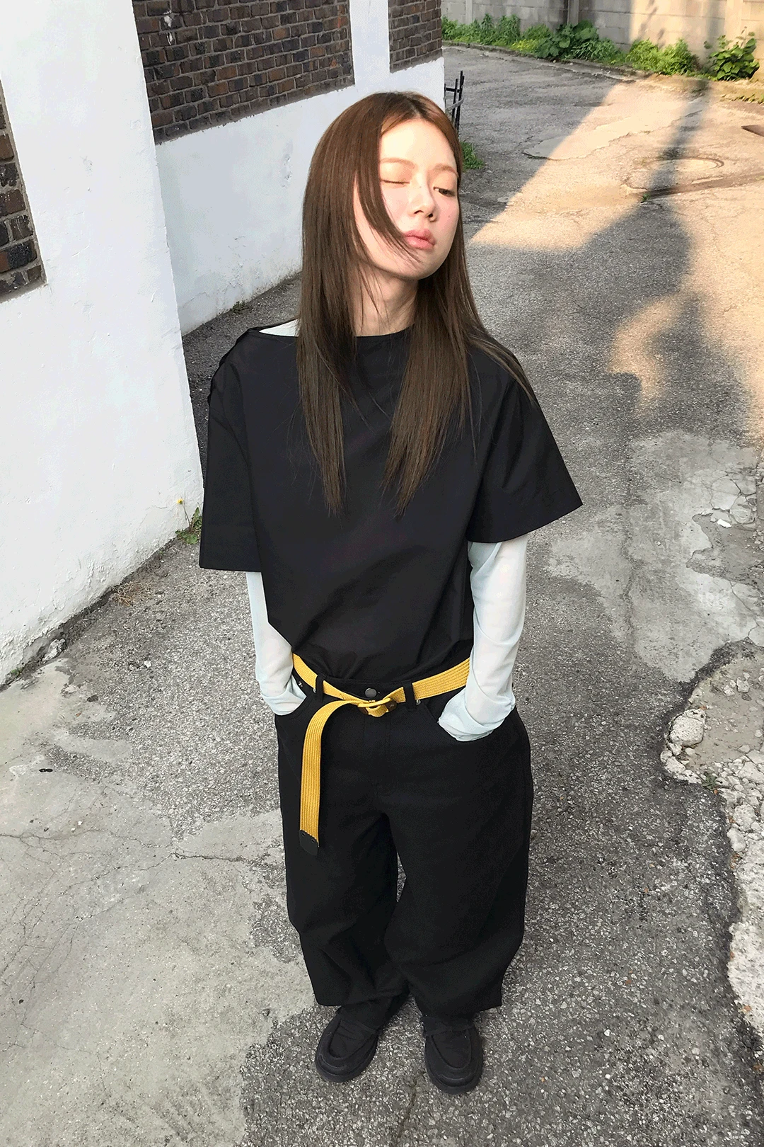 SIDE BUTTON BLOUSE TOP