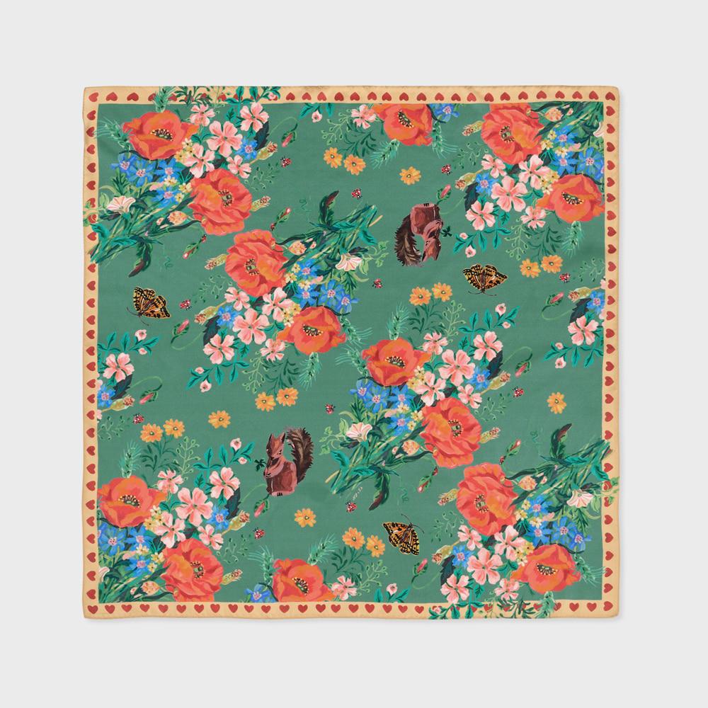 NAT silk scarf midi