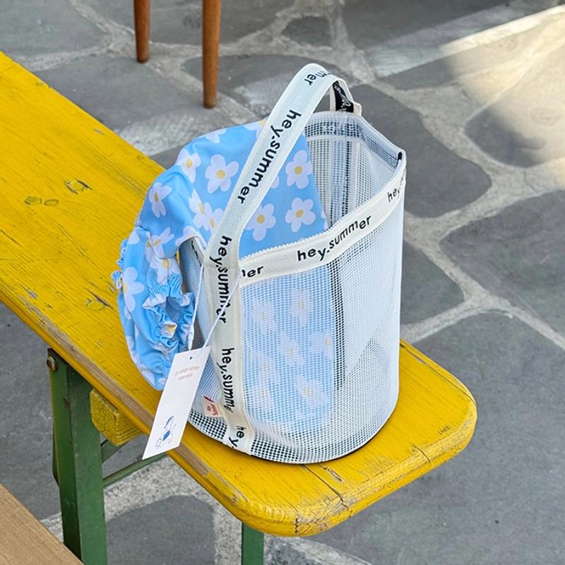 hey.summer - [무료배송][hey.summer] Mesh Summer bag_white