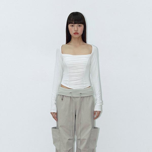 BLOCK BAND CARGO PANTS (BEIGE) (5월 2일 예약배송)