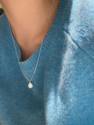 [925 silver]Un.silver.89 / avocat necklace (2 color)