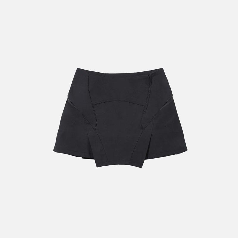 [AESYNCTX : 에이시넥틱스] C_ PLEATED MINI SKIRT BLACK