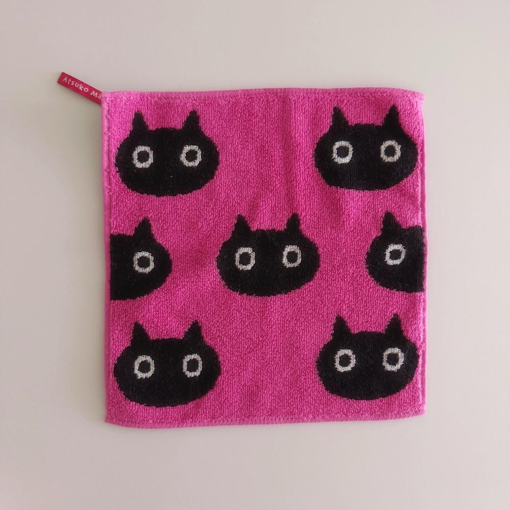 고리가 있는 ~ 핑크 고양이 타올