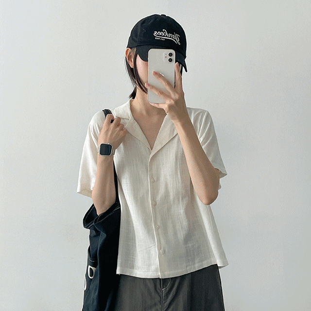 헤인테일린넨셔츠 (4color) 린넨80%♥