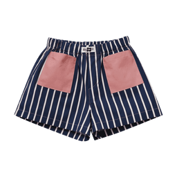 [MMOM] Navy Pink Stripe Shorts