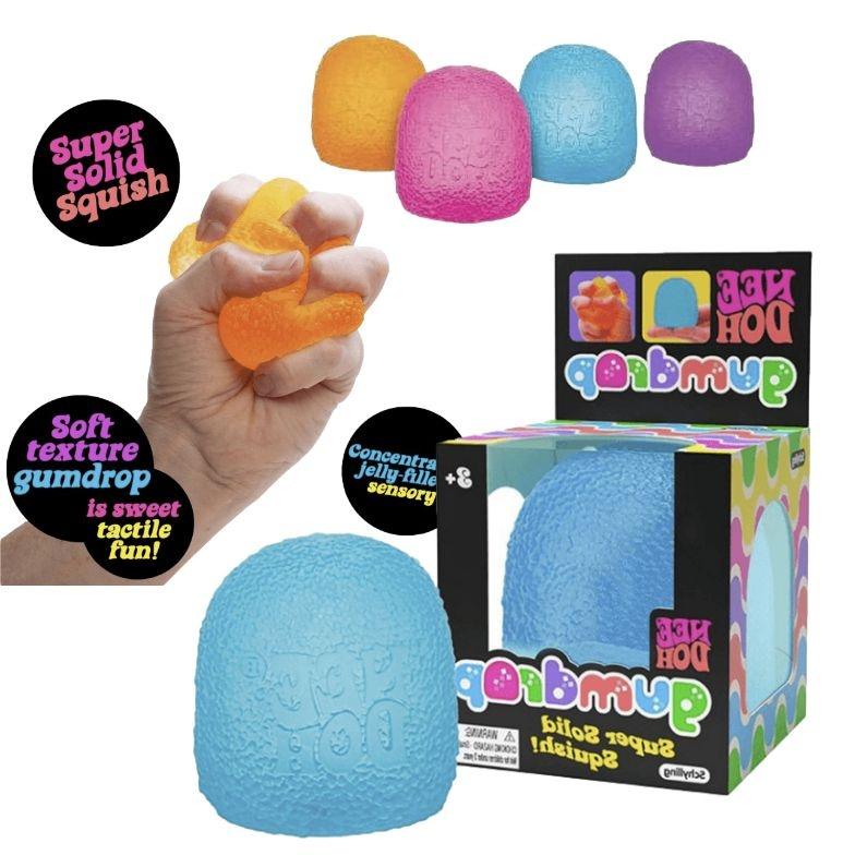 로제 왓츠인마이백 스퀴시 실링니도 스트레스 볼 색상랜덤 NeeDoh Gumdrop [어린이제품X]