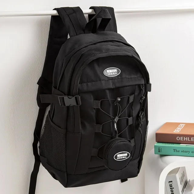 [특가/당일발송] 2color 코인파우치 3단수납 노트북 백팩 EBA825