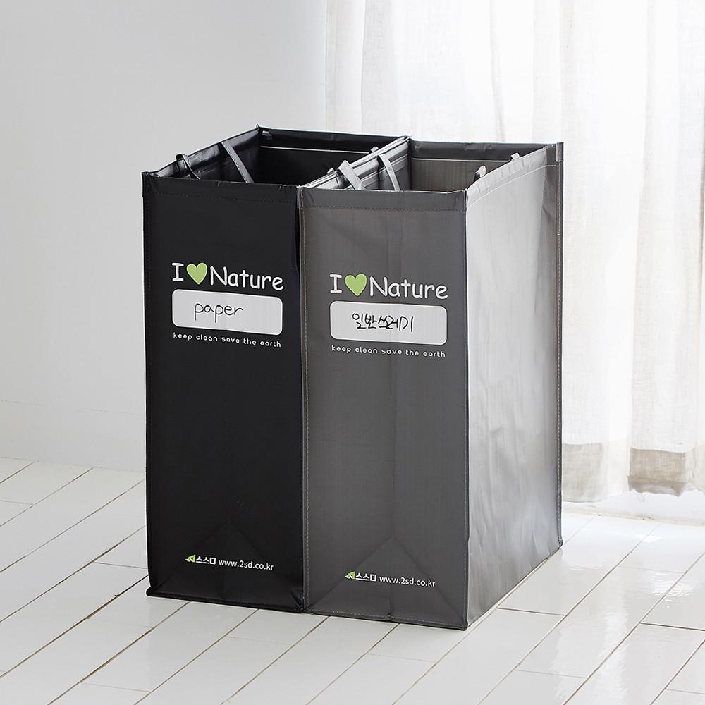 스스디 대용량 재활용 분리수거함 타포린백 쓰레기통