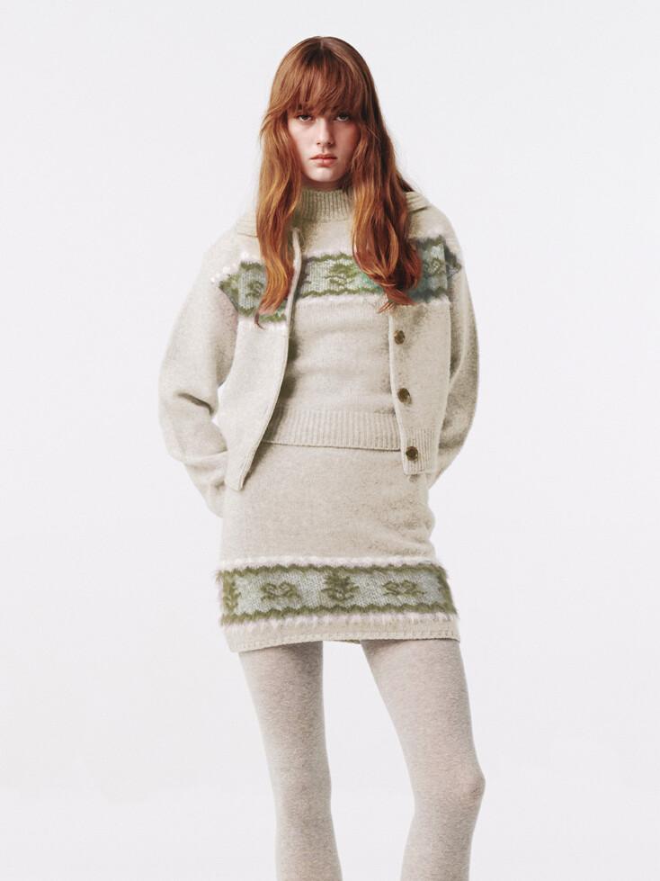 Nordic Knit Cardigan Oatmeal