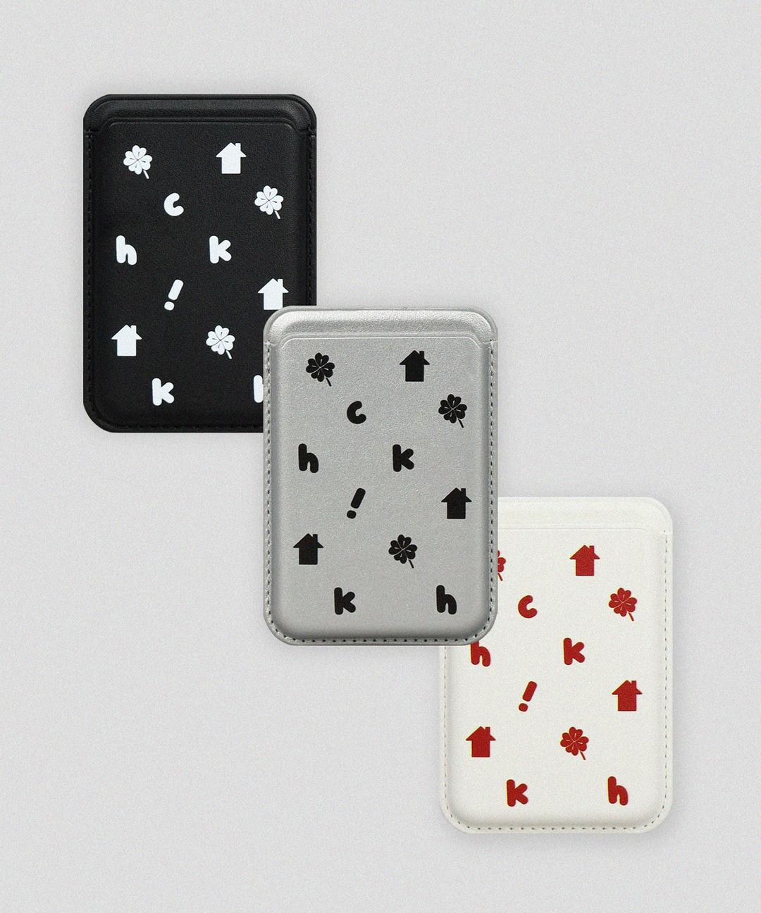 럭키홈 패턴 맥세이프 카드지갑 - 3 COLORS