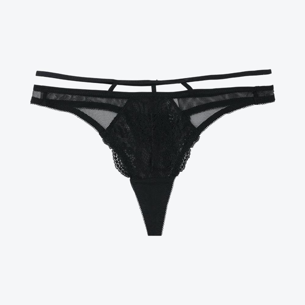 유니크 섹시 블랙 티팬티