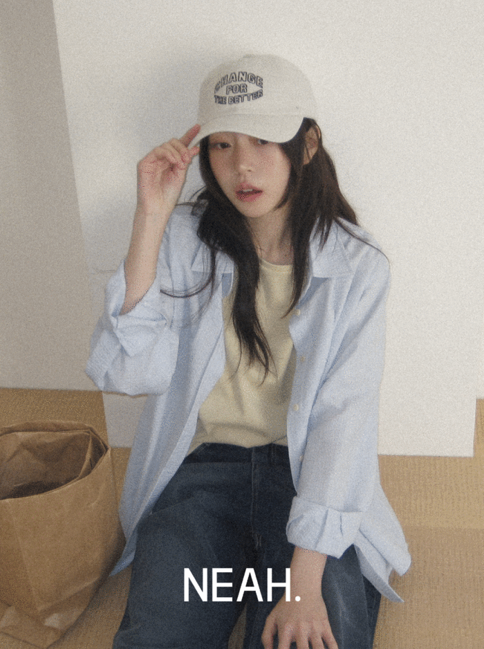 98도씨 [💕유튜버pick/1천장판매][NEAH] 그라스 엠보 스트라이프 셔츠