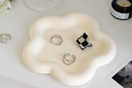 bookaz 세라믹 악세사리 트레이 꽃 3color