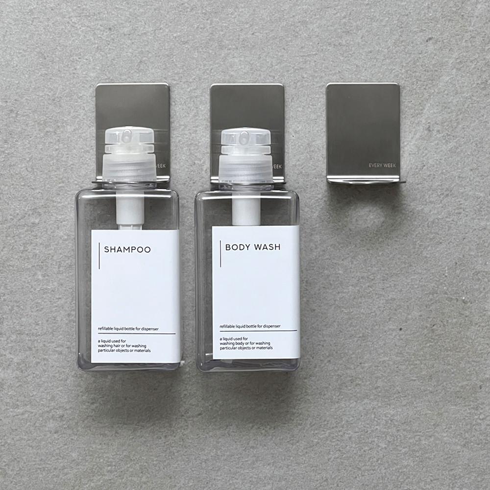 스텐 샴푸걸이 공중부양 벽걸이디스펜서 홀더 핸드워시 손소독제 거치대