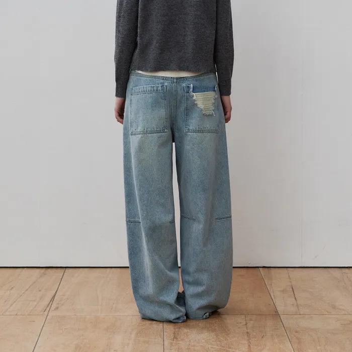 프레이 루즈핏 데님 팬츠_Light Blue