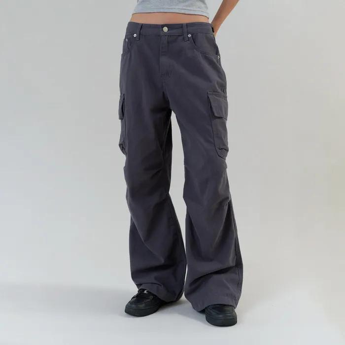 washed cargo pants (blue charcoal)
