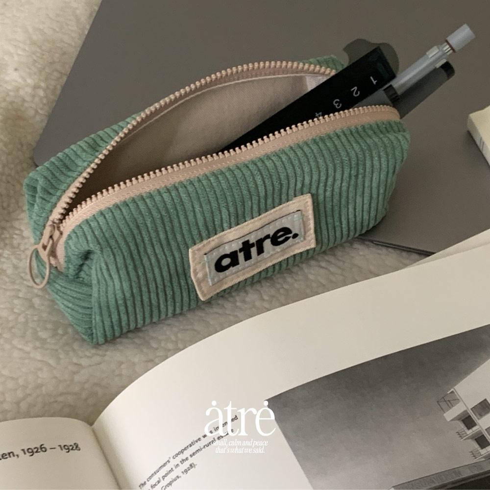 Lykke pencil case_corduroy mint