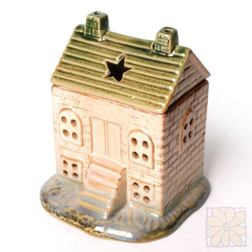 아로마 오일 버너 램프 워머 - 녹색지붕