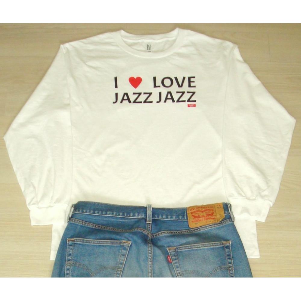 I LOVE LOVE JAZZ JAZZ 티셔츠