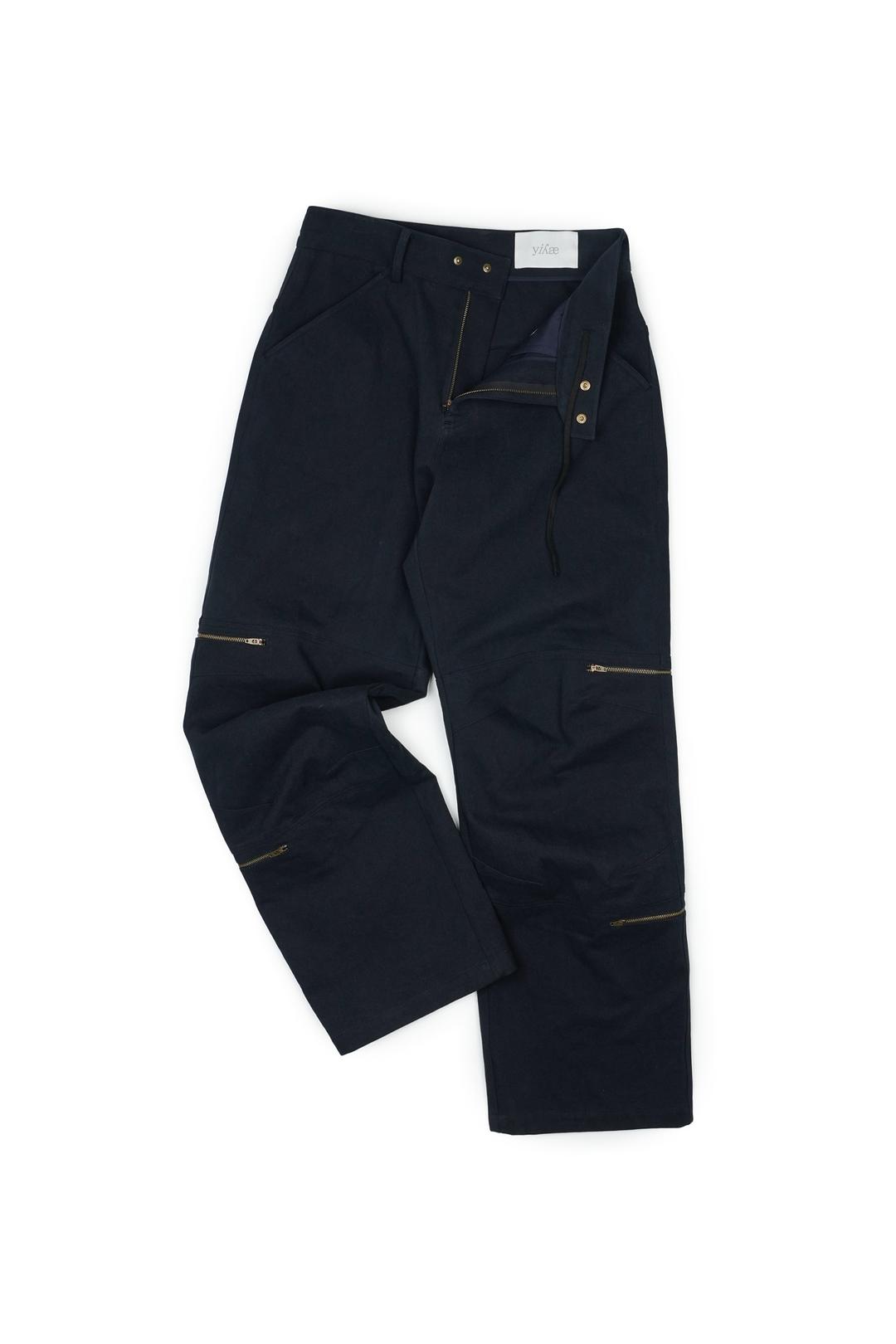 Labor Zipper Pants _ Navy