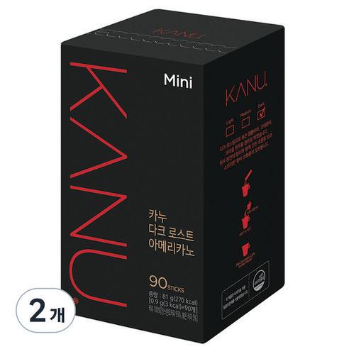 카누 다크 로스트 아메리카노, 900mg, 90개입, 2개 - 원두커피믹스 | 쿠팡