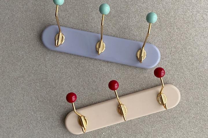 미니 빈티지 코트랙 골드 자석 3구 (2 color)