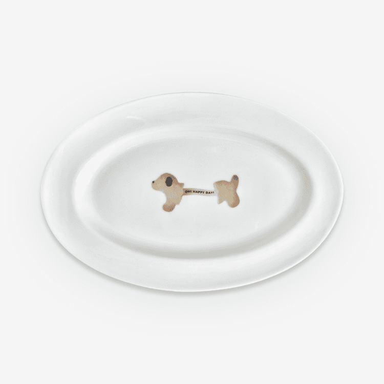 happy day oval plate