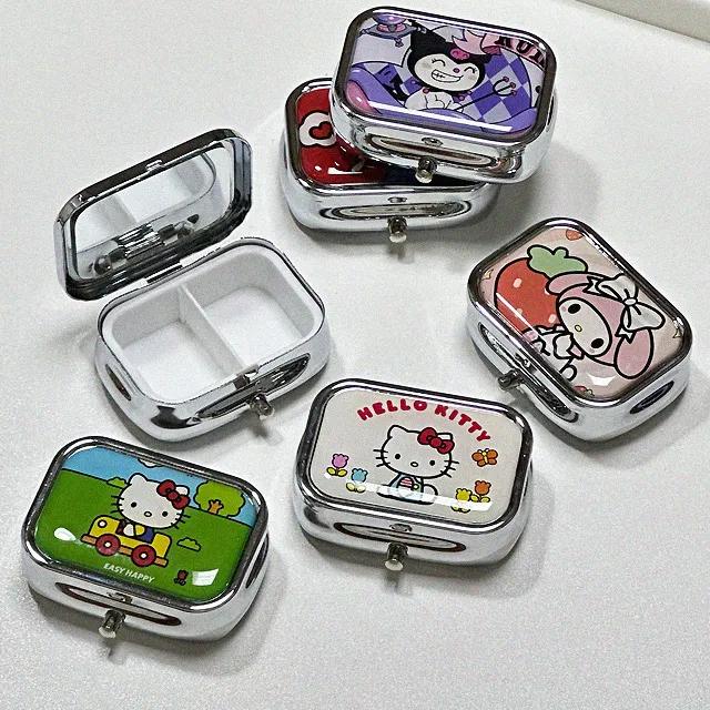 [1+1 구매시할인❤️] 귀여운 미니 틴케이스 알약 악세서리 보관 케이스 반지 귀걸이 주얼리 약통 수납함 휴대용케이스