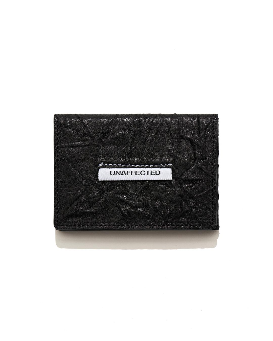 FOLDED CARD HOLDER / BLACK