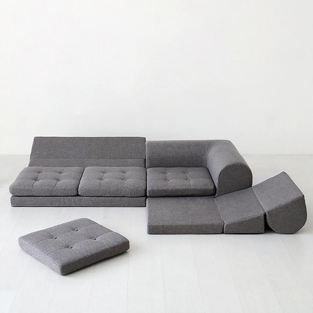 [소파쿠션선물]마켓비 네르센 패브릭 멀티 좌식소파 4인 1767 당일발송