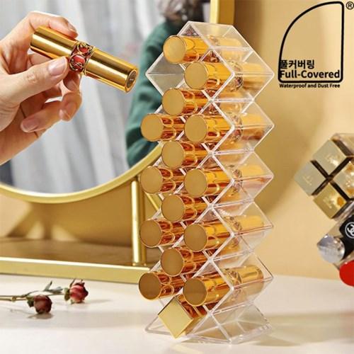 립스틱 틴트 정리함 16구 화장품 소품 화장대 정리대 보관함