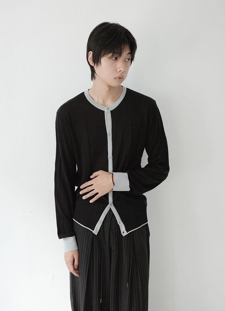 tone balance round cardigan