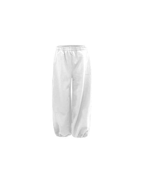 Molly wide jogger in white