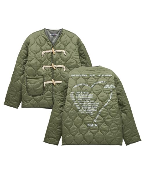 [KOIN SEOUL X MIMTHE] 러브레터 퀼팅 자켓_카키