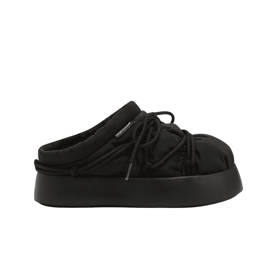 (W) Jill by Jillstuart Mellow Platform Shearling Padded Mule Black