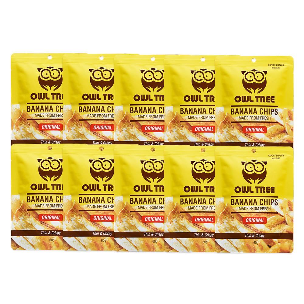 오울트리 맥주안주 마른 건조 바나나칩 10팩 [원산지:필리핀]