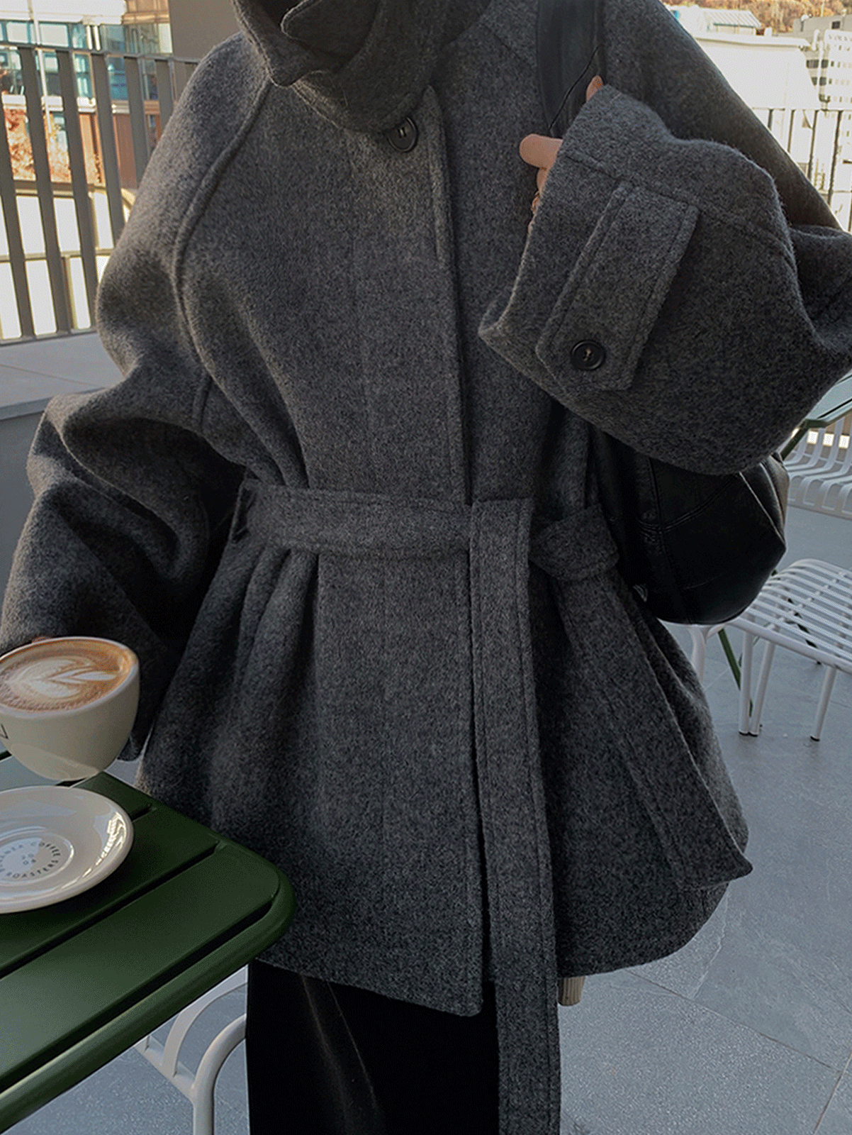 gram wool half coat (2color) 울100, 추천! 순차발송