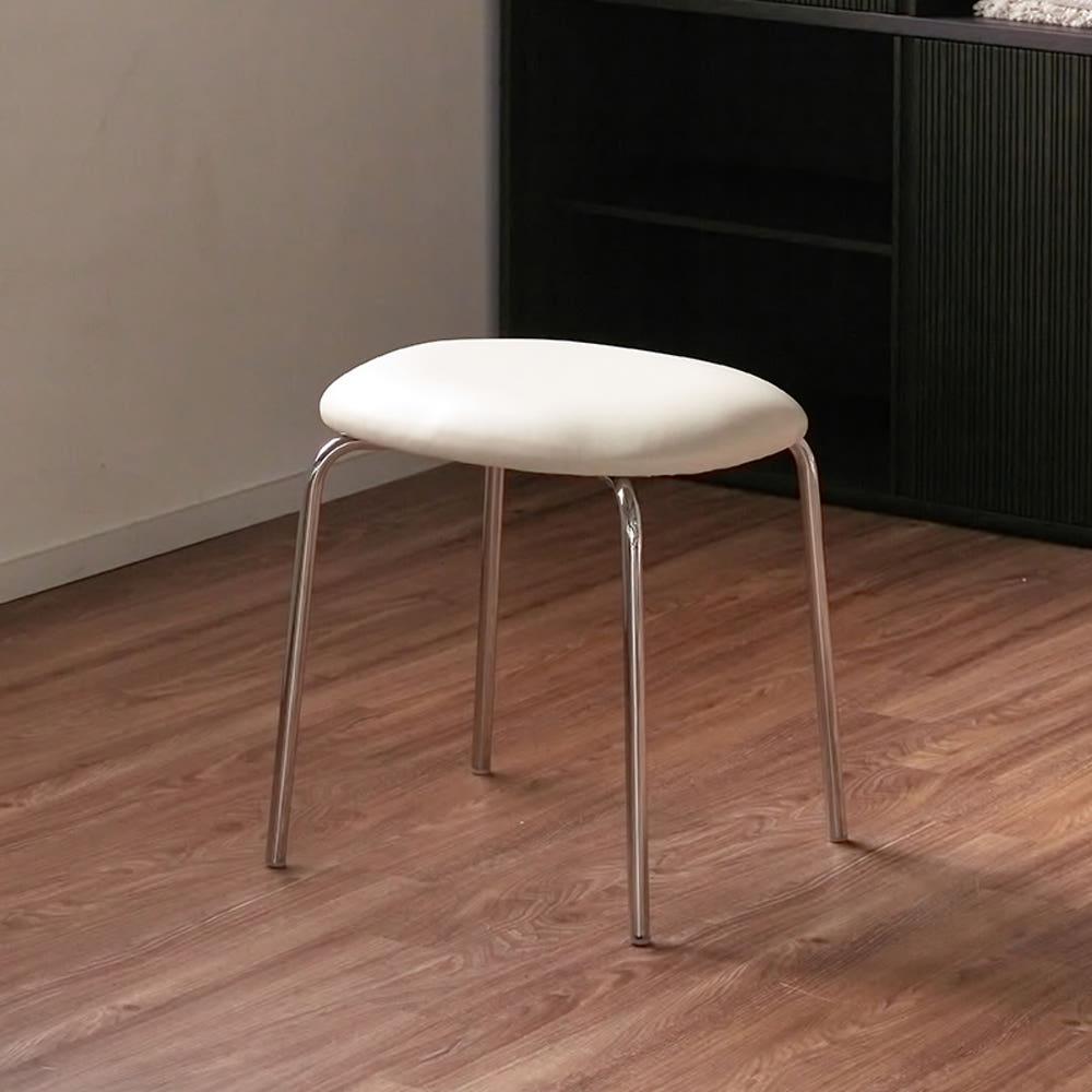 바이더하임 션 스툴 체어 아이보리 식탁 인테리어 카페 테이블 의자 화장대의자