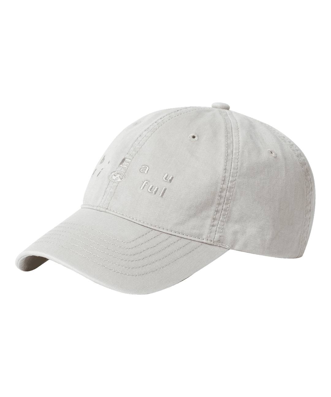 SAN SAN X b.E WASHED BALL CAP [LIGHT GREY]