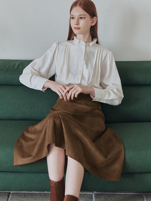 에스닉 프릴 블라우스 / 아이보리