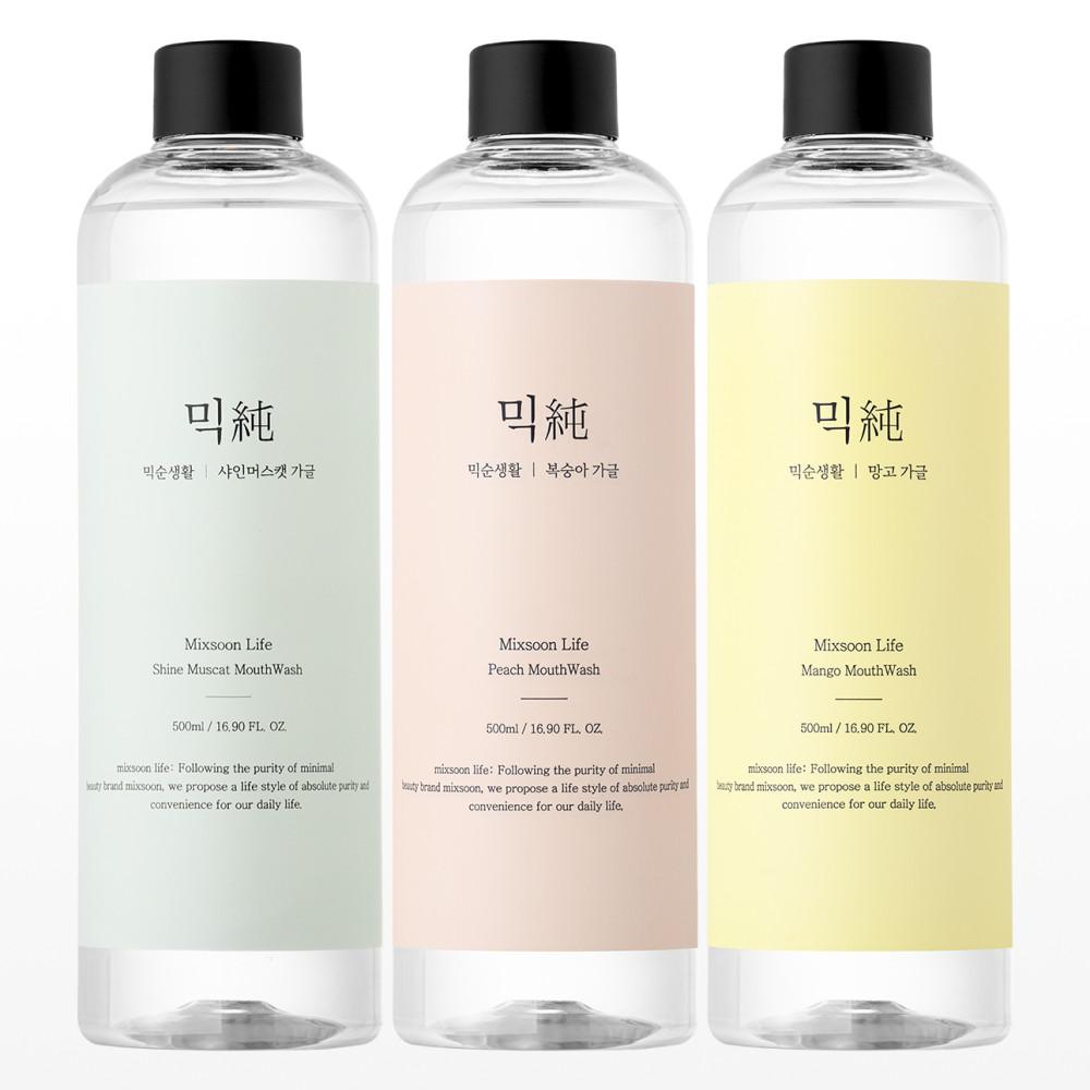 믹순생활 마일드 가글 500ml 3종 : 믹순 mixsoon