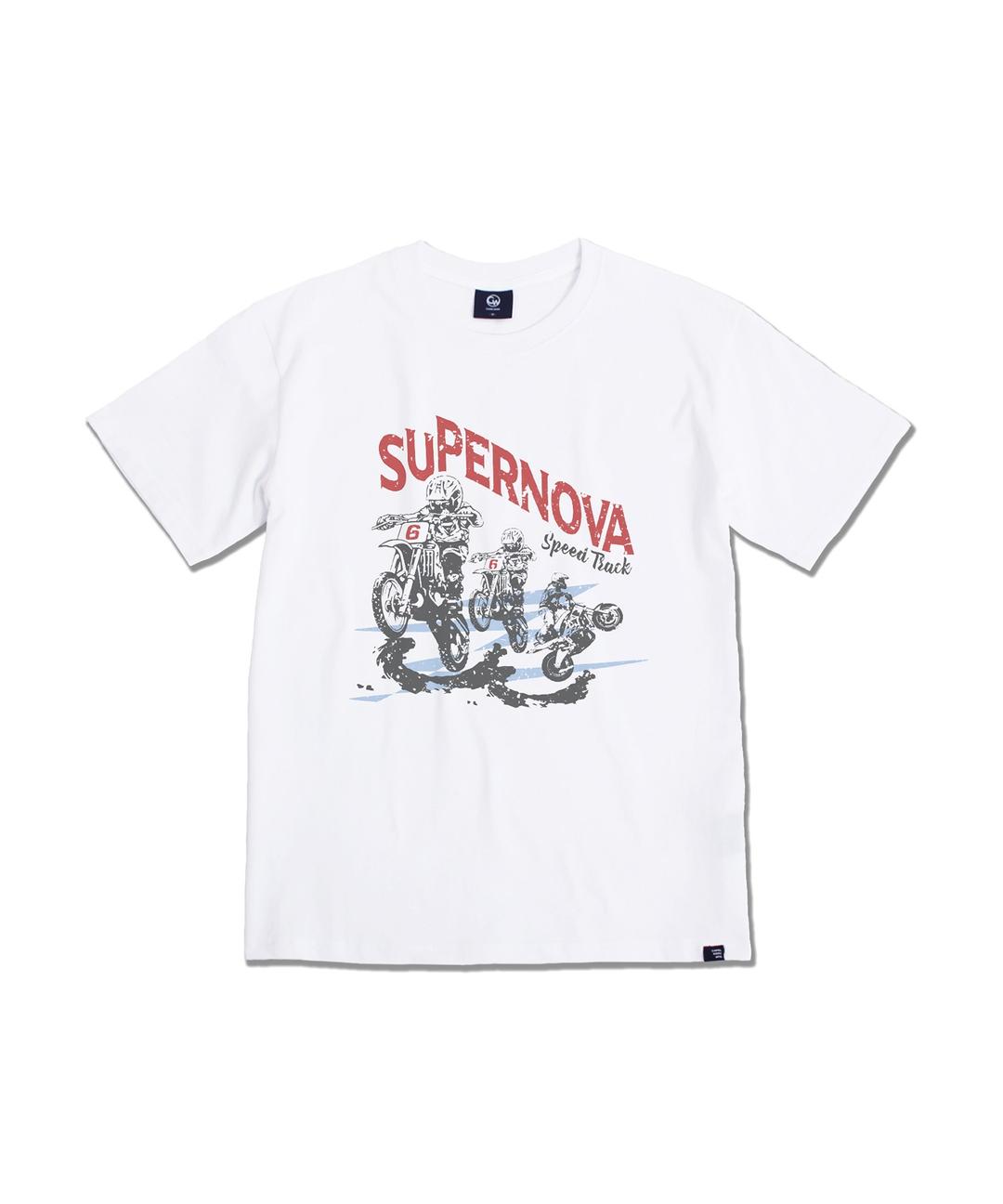 슈퍼노바 바이크 반팔티셔츠(화이트)