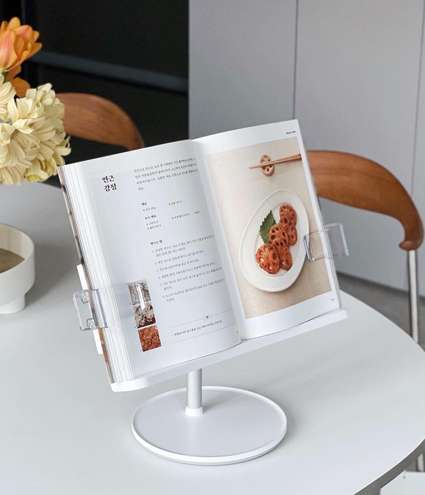 이안리빙 투명클립 각도조절 높이조절 독서대 북거치대 북스탠드